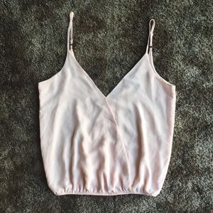 Forever 21 Strappy Blouse (Soft Pink)
